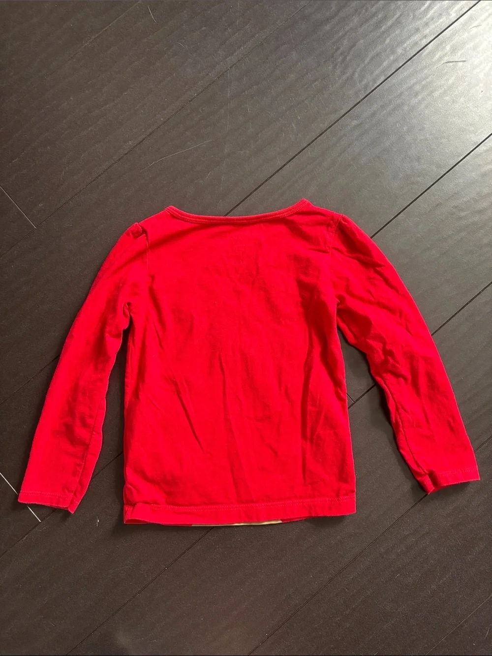 Carter's Red Reindeer Holiday Tee & Mint 'Believe' Long Sleeve Top - Set